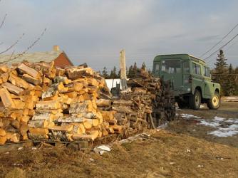 Series Land Rover at work